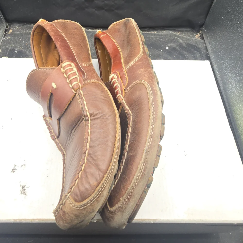 Trask Tan Leather Slip-On Loafers Men‎ Size 10